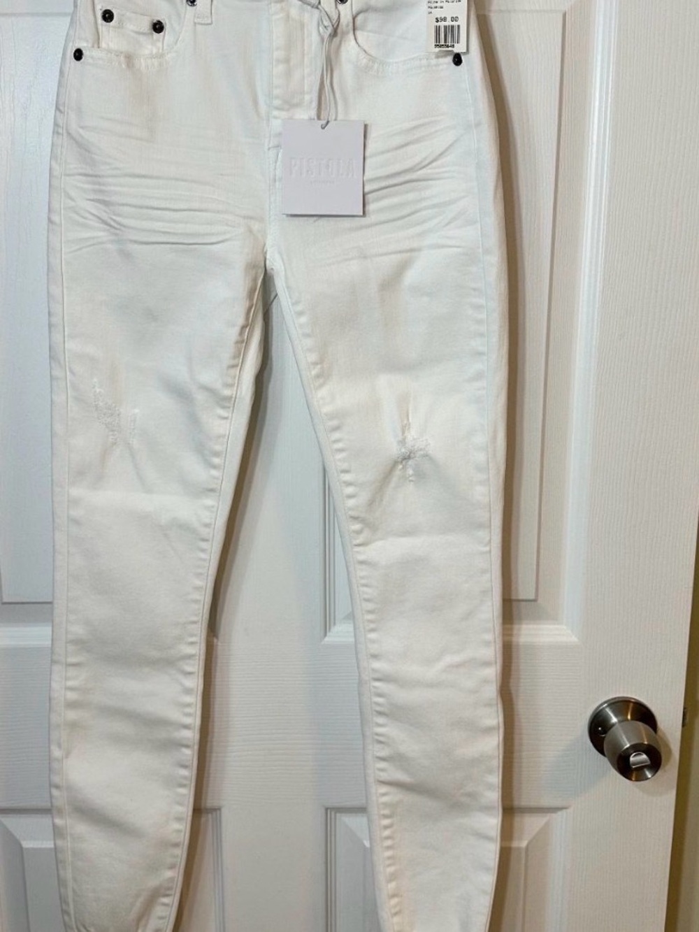 Pistola White High-Rise Skinny Jeans
